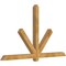 Ekena Millwork Kennewick Rough Sawn Timber Gable Bracket, Western Red Cedar, 84"W x 49"H x 4"D x 4"F, 14/12 Pitch GBW084X49X0404KEN00RWR - alternate 3